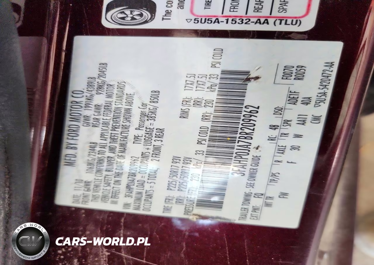 2011 Ford Fusion Sel VIN:3FAHP0JA7BR209962 - 12