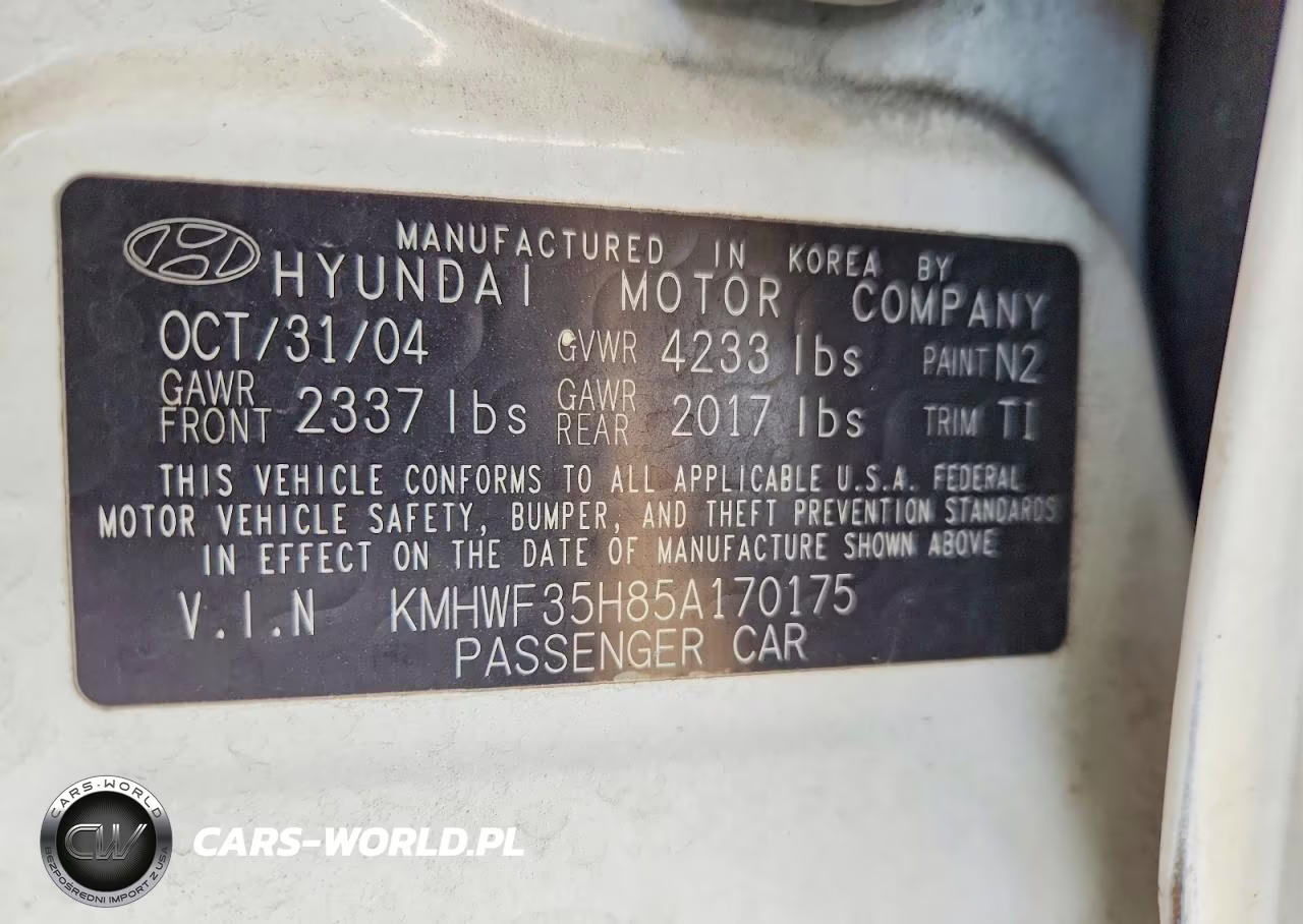 2005 Hyundai Sonata Gls VIN:KMHWF35H85A170175 - 12