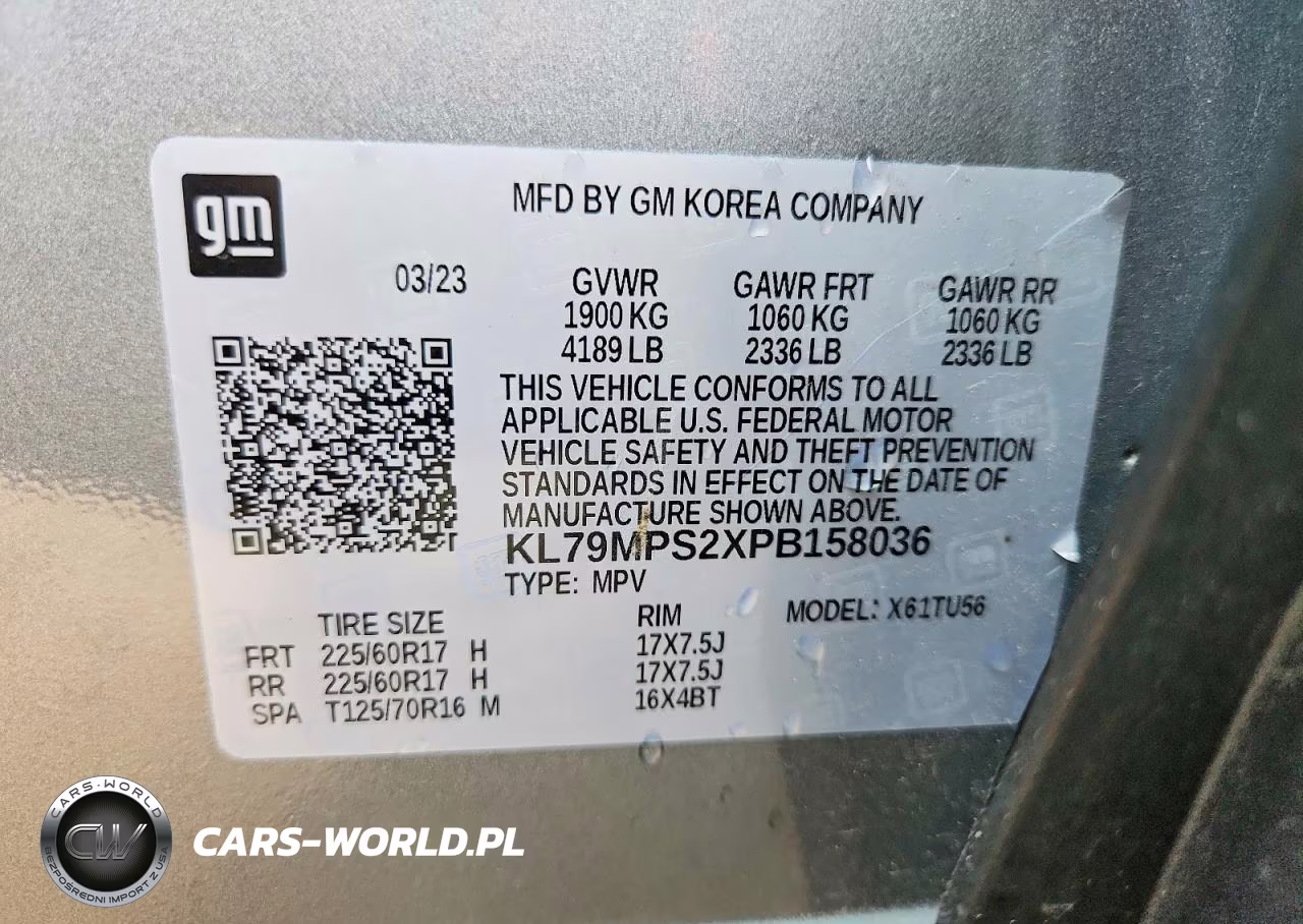 2023 Chevrolet Trailblazer Lt VIN:KL79MPS2XPB158036 - 14