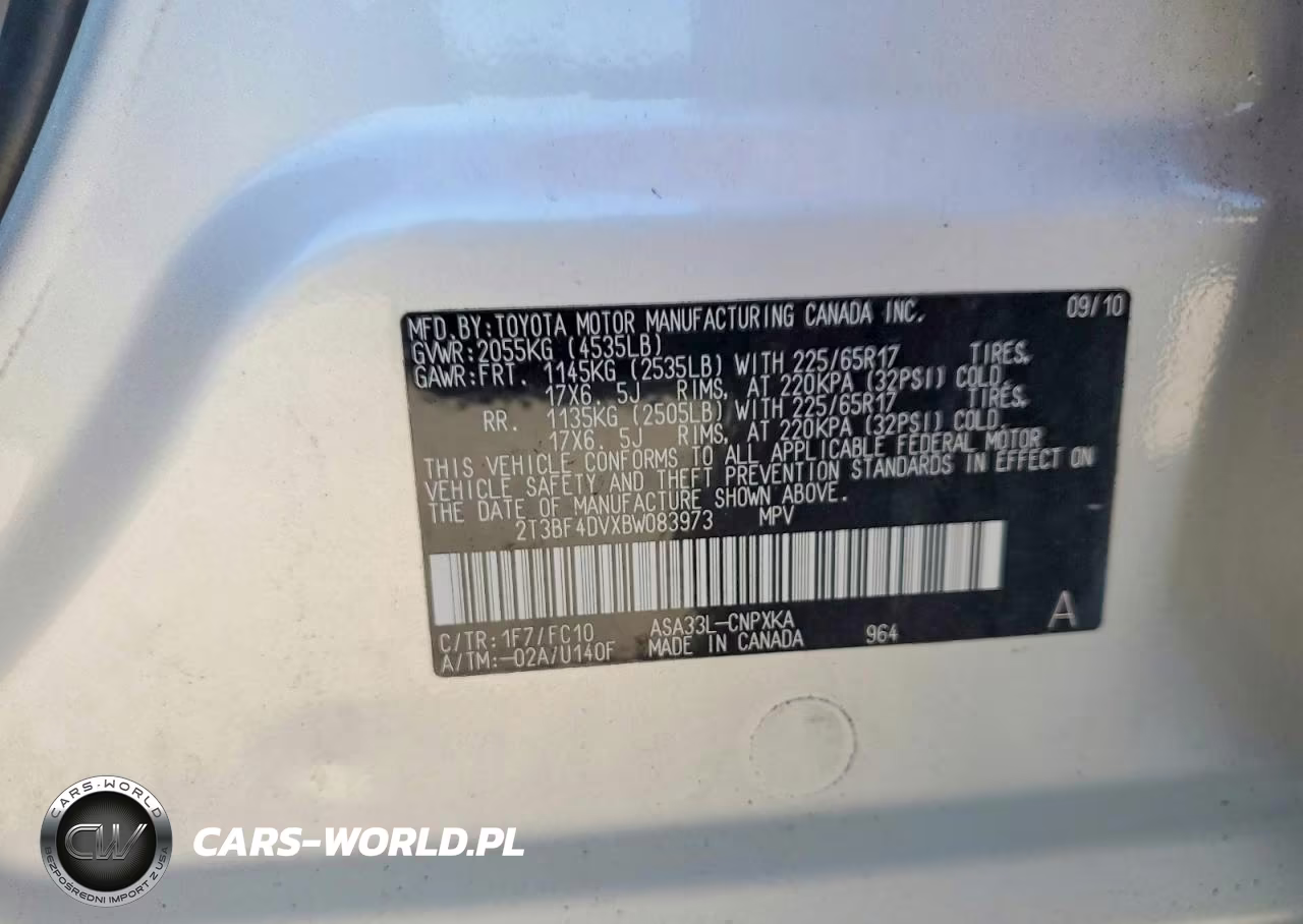 2011 Toyota Rav4 Base VIN:2T3BF4DVXBW083973 - 14