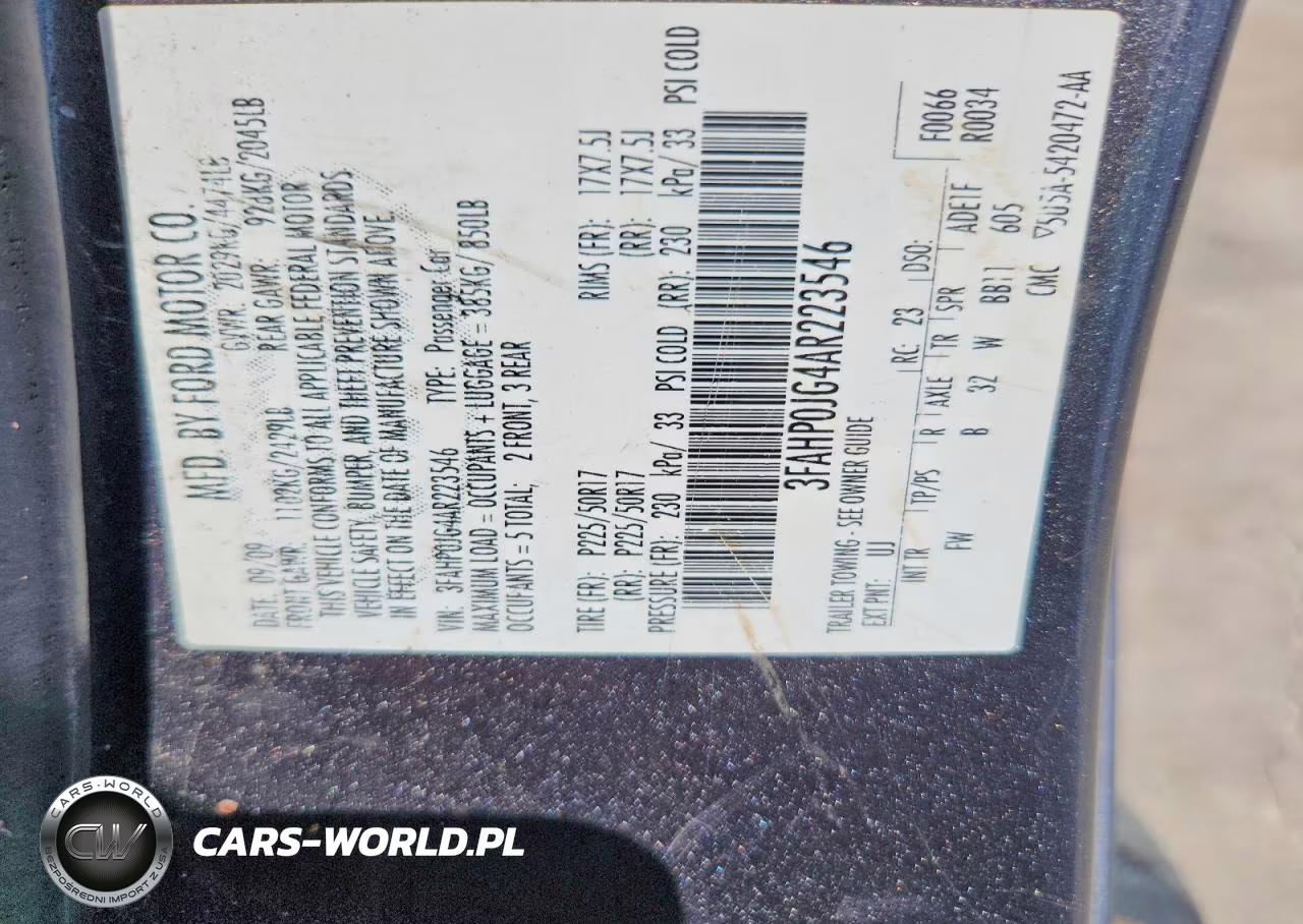 2010 Ford Fusion Sel VIN:3FAHP0JG4AR223546 - 13