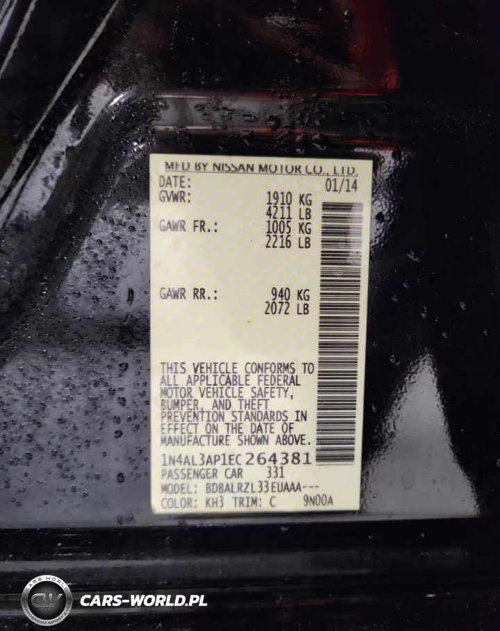 2014 Nissan Altima 2.5 VIN:1N4AL3AP1EC264381 - 12