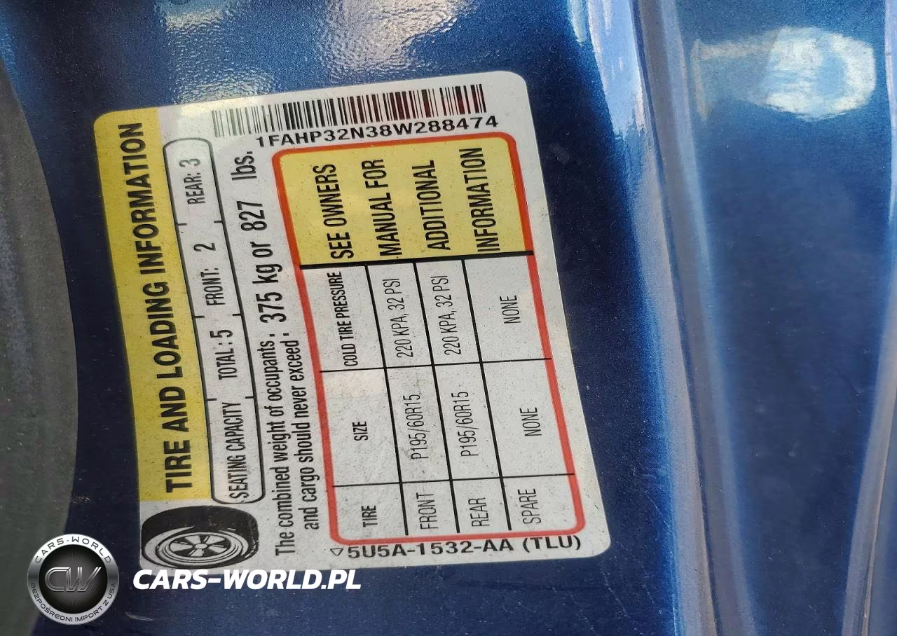 2008 Ford Focus S-Se VIN:1FAHP32N38W288474 - 13