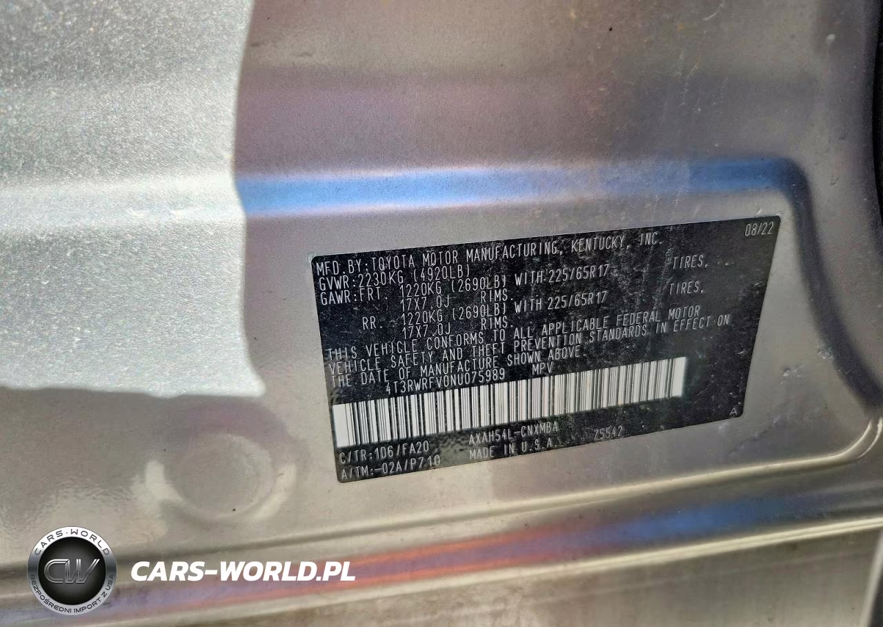 2022 Toyota Rav4 VIN:4T3RWRFV0NU075989 - 13