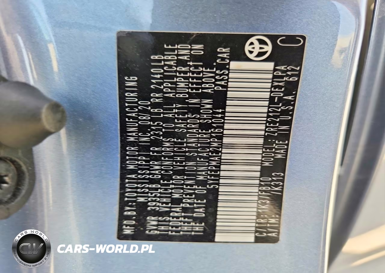 2021 Toyota Corolla Le VIN:5YFEPMAE2MP161044 - 12