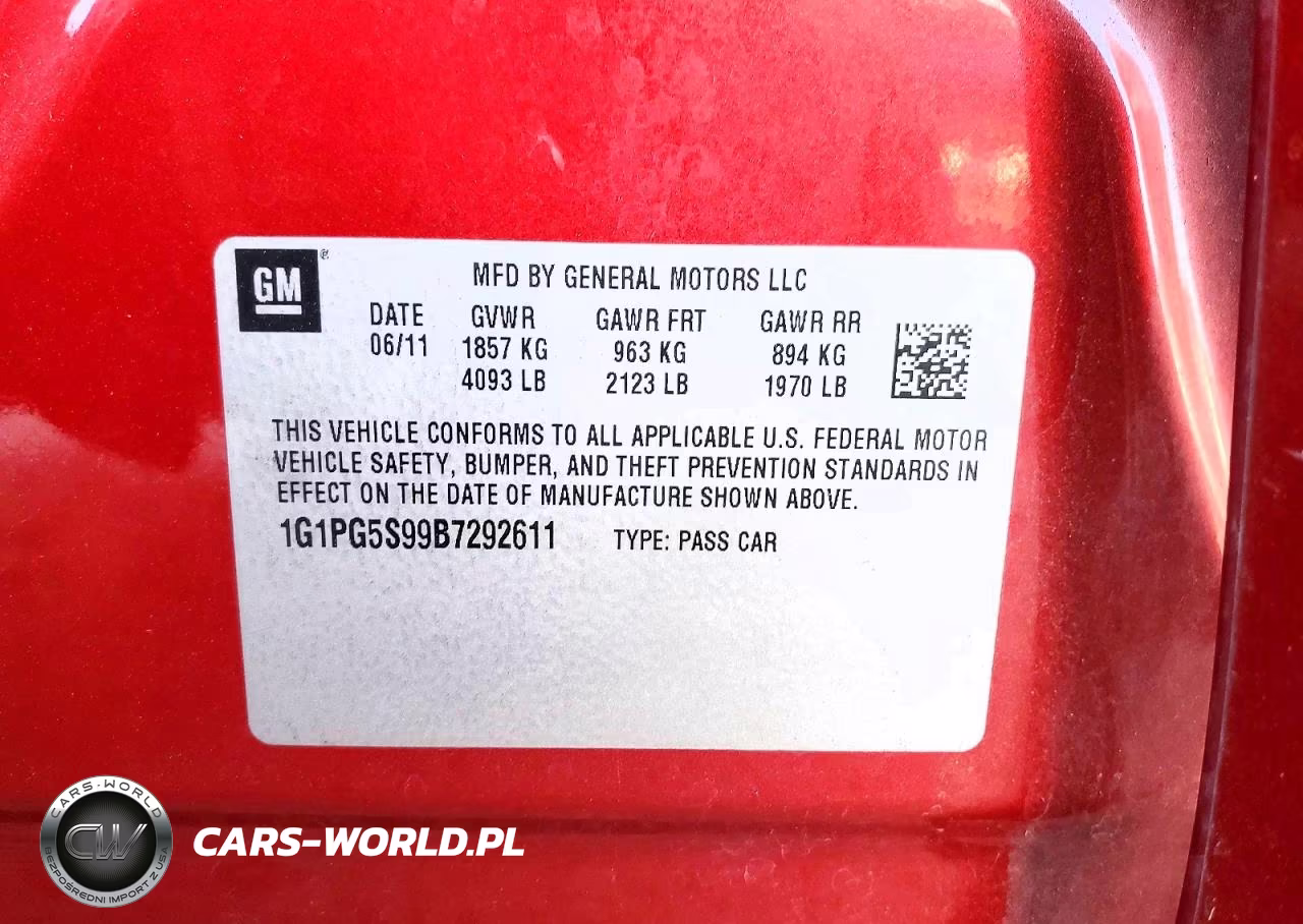 2011 Chevrolet Cruze Lt VIN:1G1PG5S99B7292611 - 12