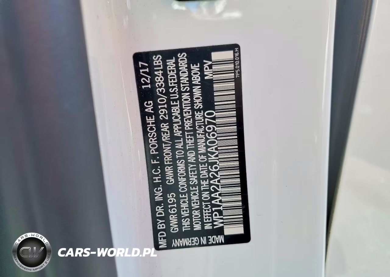 2018 Porsche Cayenne VIN:WP1AA2A26JKA06970 - 13