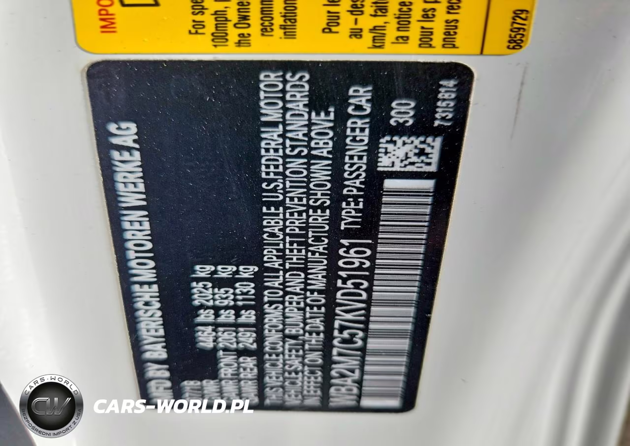 2019 BMW 230I VIN:WBA2M7C57KVD51961 - 13