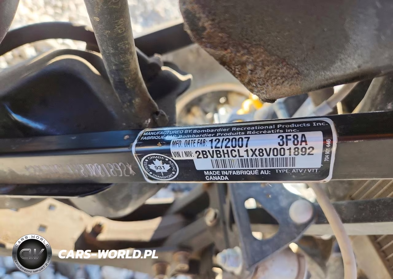 2008 Can-Am Ds Atv VIN:2BVBHCL1X8V001892 - 10