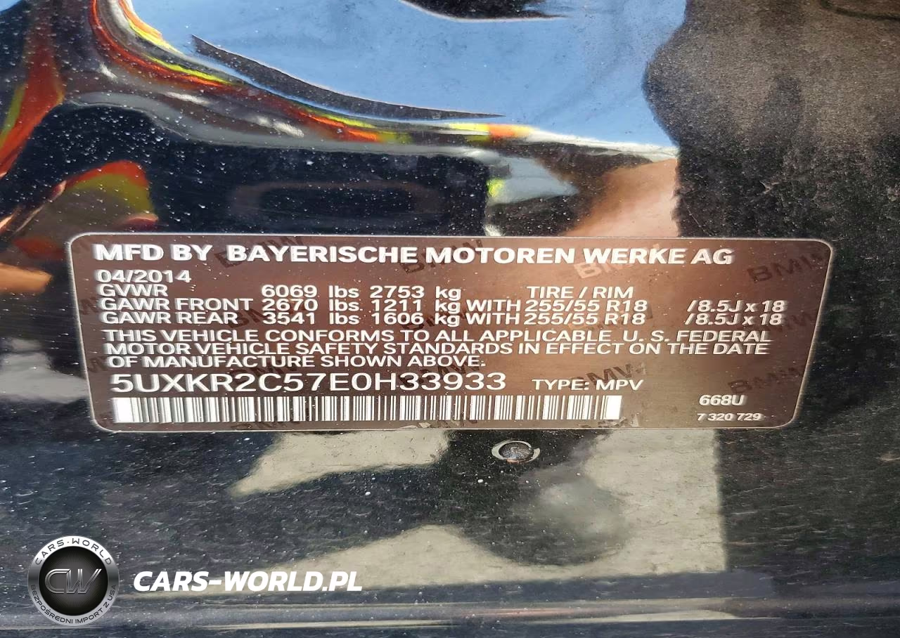 2014 BMW X5 Sdrive35I VIN:5UXKR2C57E0H33933 - 13