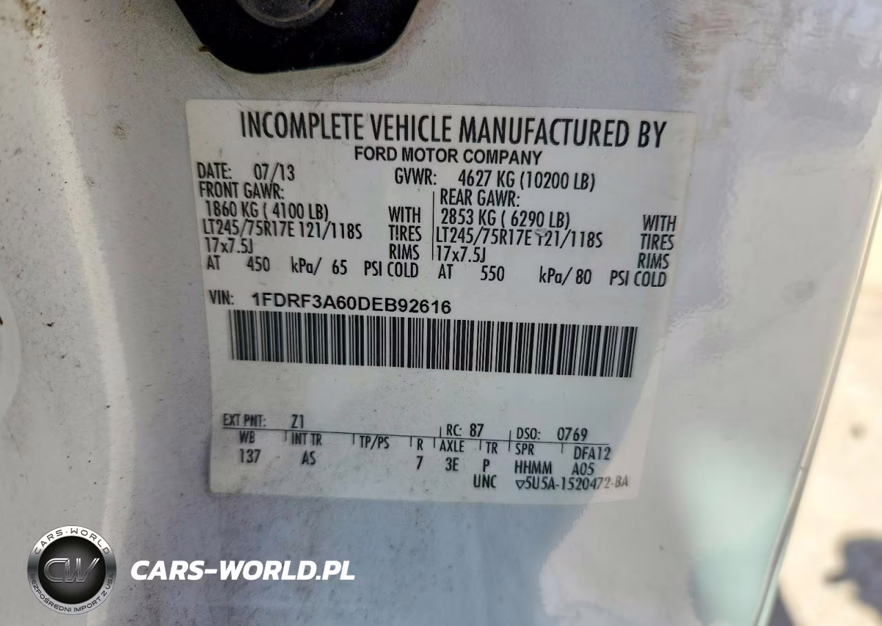 2013 Ford F350 Super Duty Utility - Service Truck VIN:1FDRF3A60DEB92616 - 12