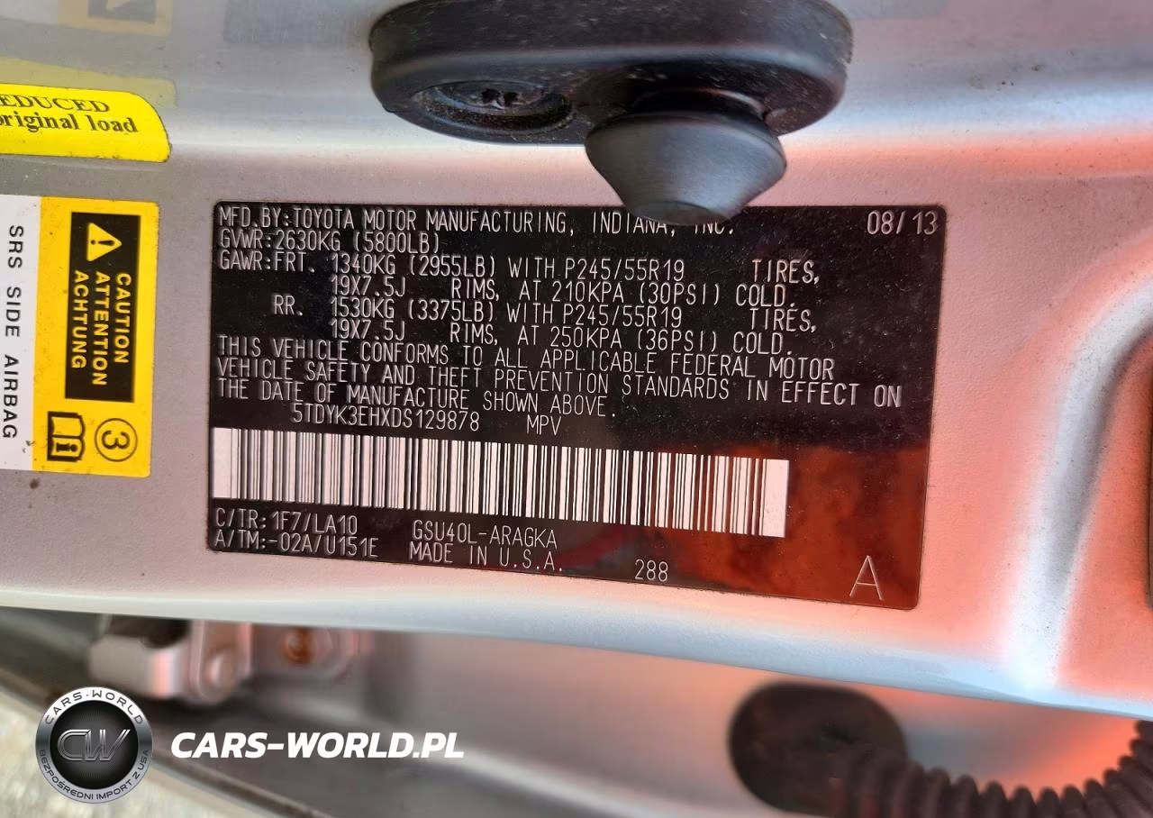 2013 Toyota Highlander VIN:5TDYK3EHXDS129878 - 13