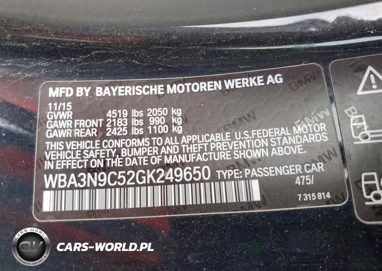 2016 BMW 428 Xi VIN:WBA3N9C52GK249650 - 12
