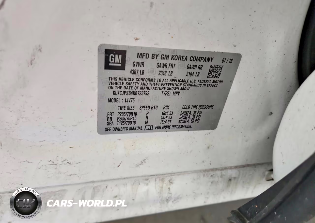 2019 Chevrolet Trax 1Lt VIN:KL7CJPSB4KB723792 - 14