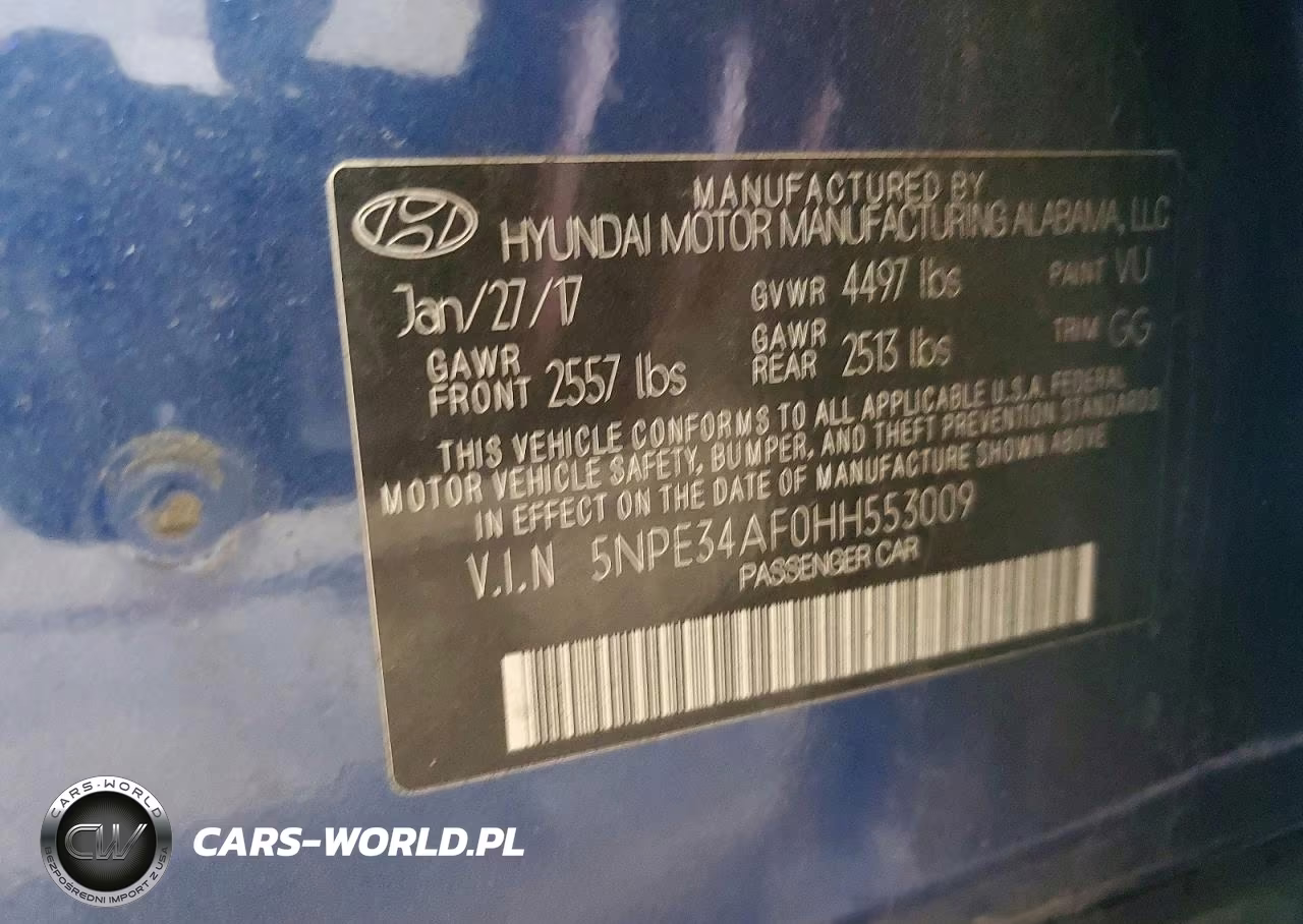 2017 Hyundai Sonata Limited VIN:5NPE34AF0HH553009 - 24