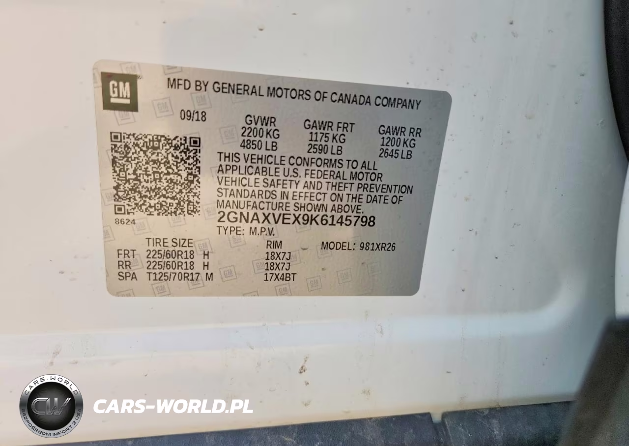 2019 Chevrolet Equinox Lt VIN:2GNAXVEX9K6145798 - 12