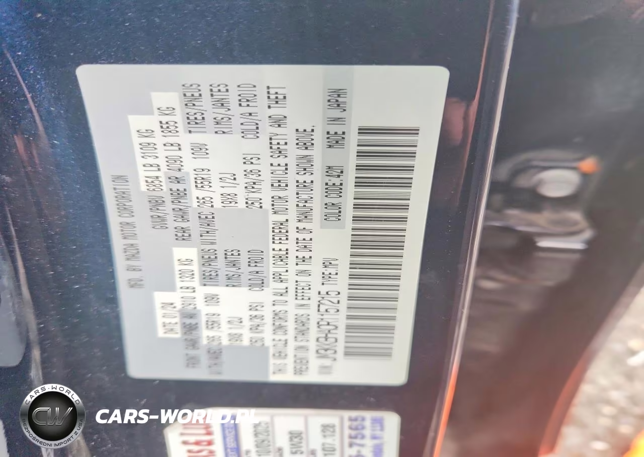 2024 Mazda Cx-90 Preferred VIN:JM3KKBHA0R1157215 - 13