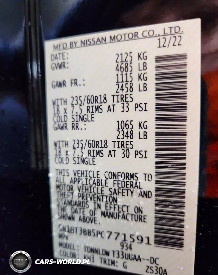 2023 Nissan Rogue Sv VIN:5N1BT3BB5PC771591 - 12