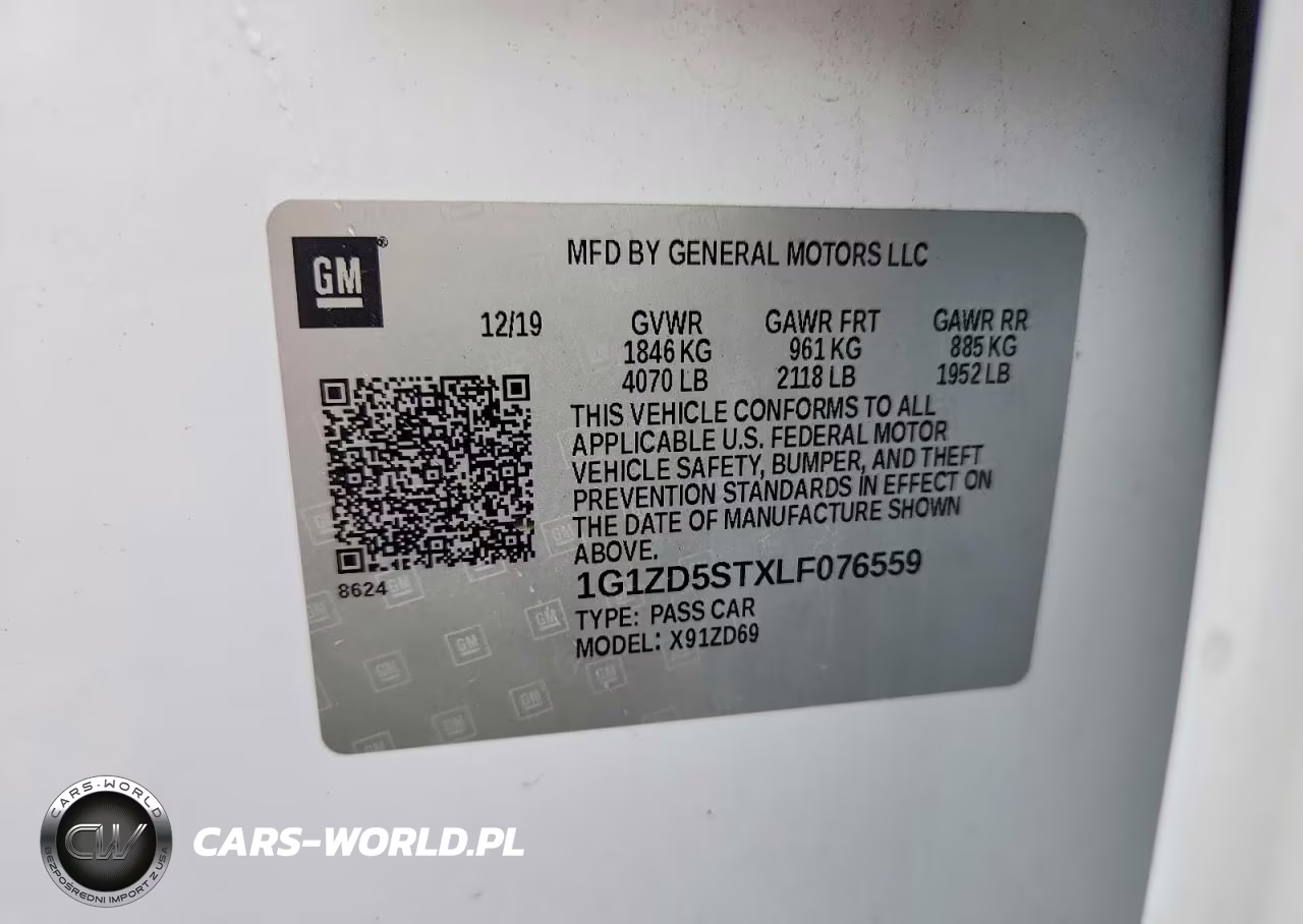 2020 Chevrolet Malibu Lt VIN:1G1ZD5STXLF076559 - 12