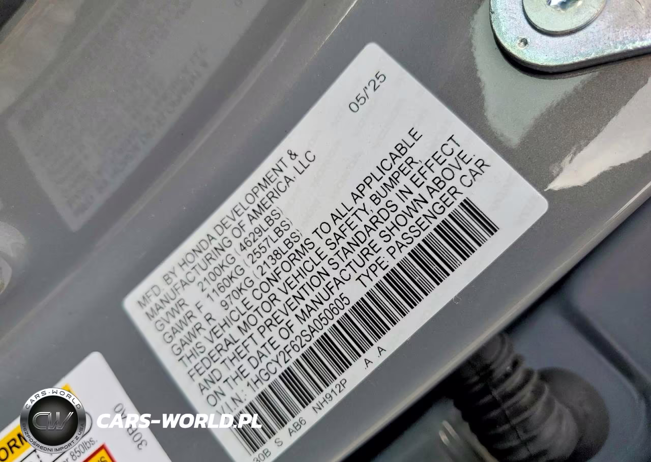 2025 Honda Accord Hybrid Exl VIN:1HGCY2F62SA050605 - 12