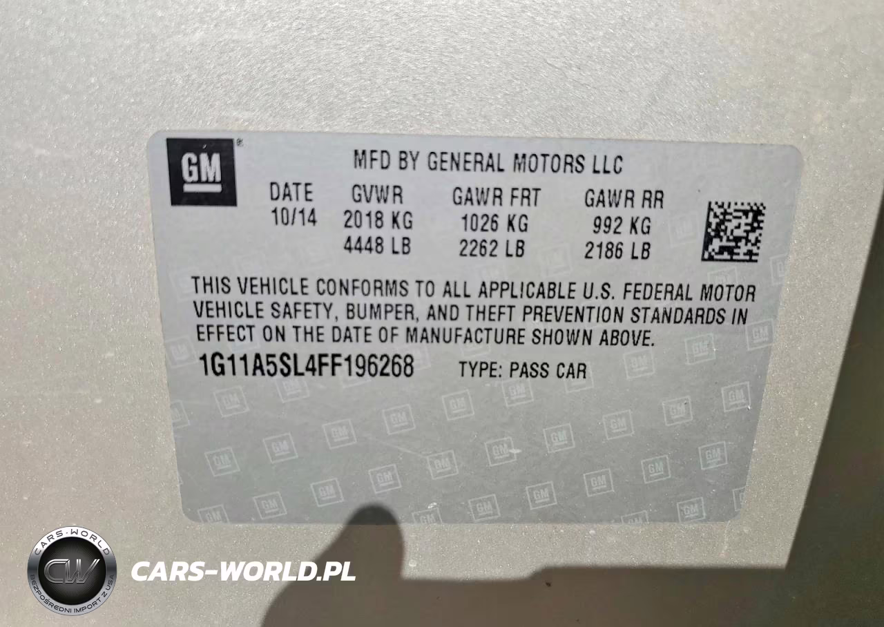 2015 Chevrolet Malibu Ls VIN:1G11A5SL4FF196268 - 12