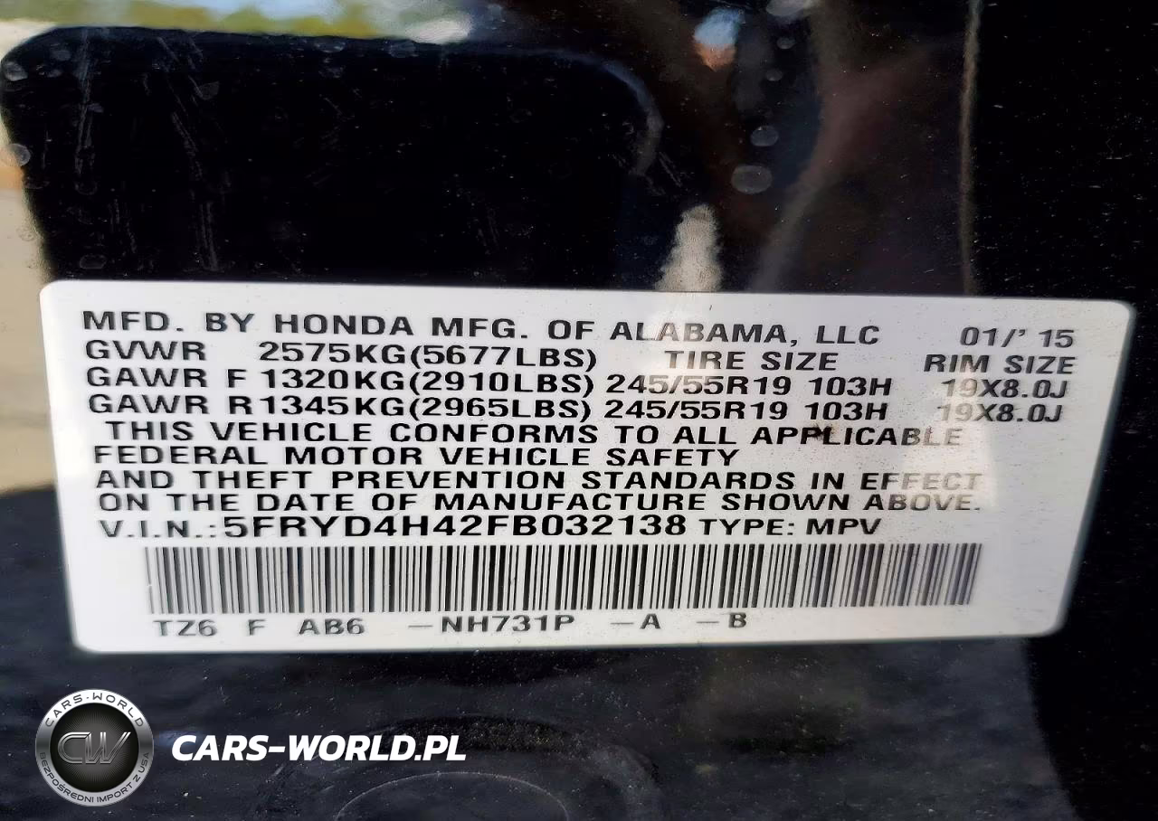 2015 Acura Mdx Technology VIN:5FRYD4H42FB032138 - 14