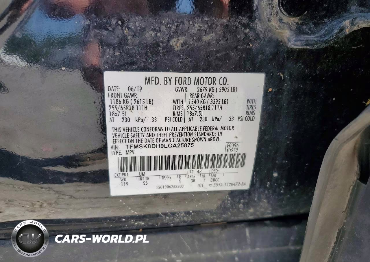 2020 Ford Explorer VIN:1FMSK8DH9LGA25875 - 13