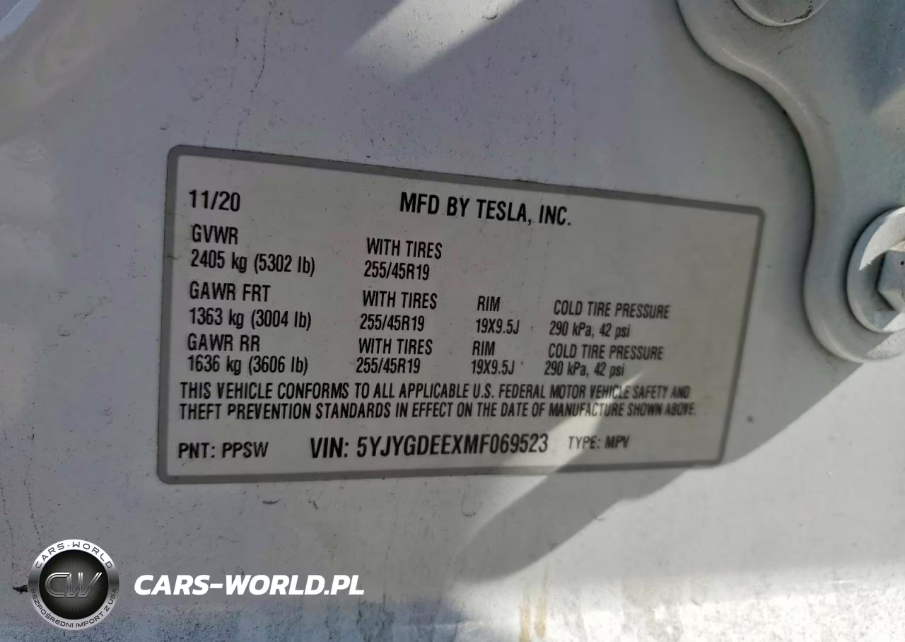 2021 Tesla Model Y VIN:5YJYGDEEXMF069523 - 12