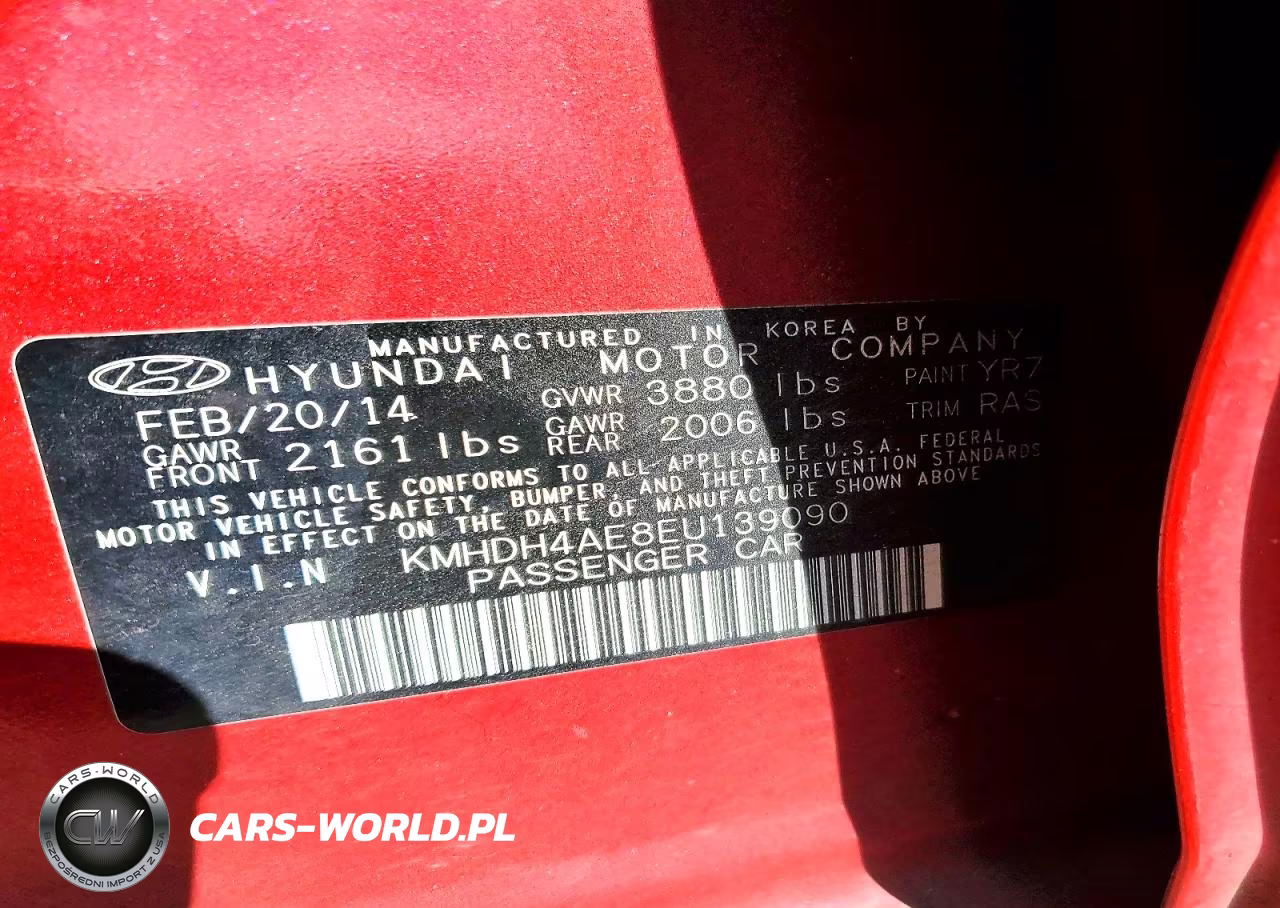 2014 Hyundai Elantra Se VIN:KMHDH4AE8EU139090 - 12