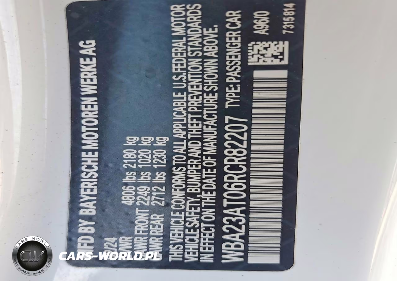 2024 BMW 430I VIN:WBA23AT06RCR82207 - 12