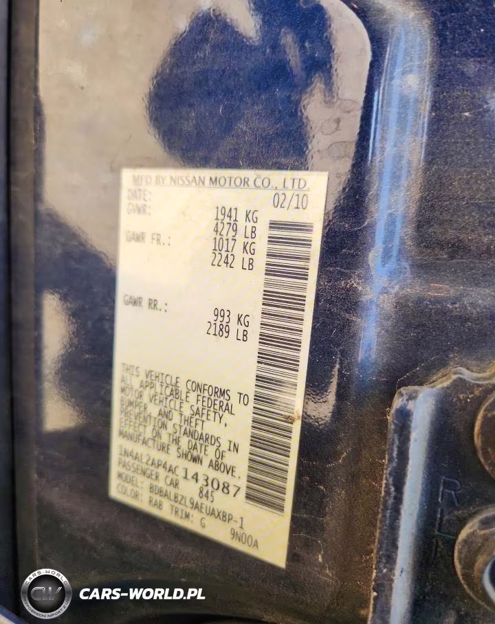 2010 Nissan Altima VIN:1N4AL2AP4AC143087 - 12