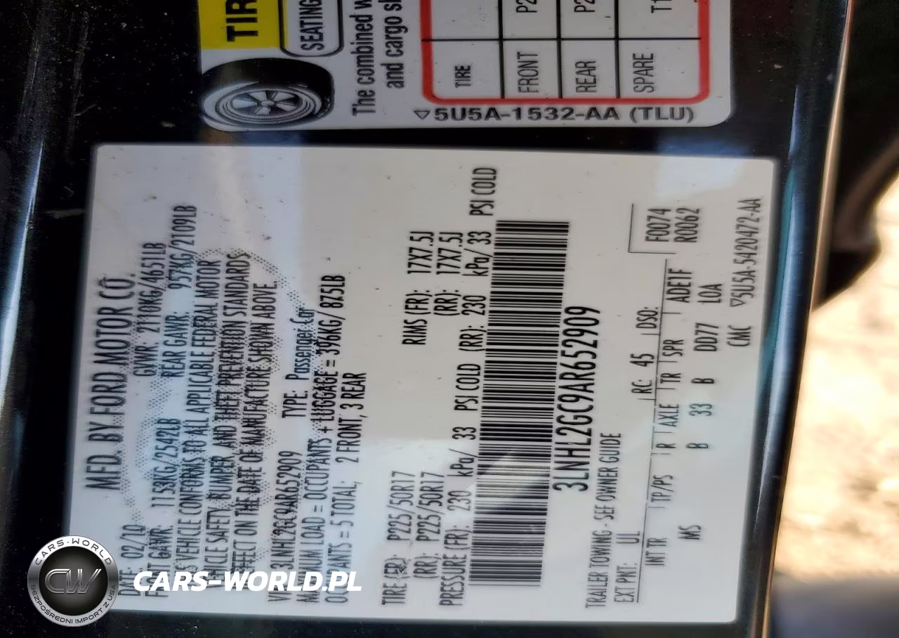 2010 Lincoln Mkz VIN:3LNHL2GC9AR652909 - 12