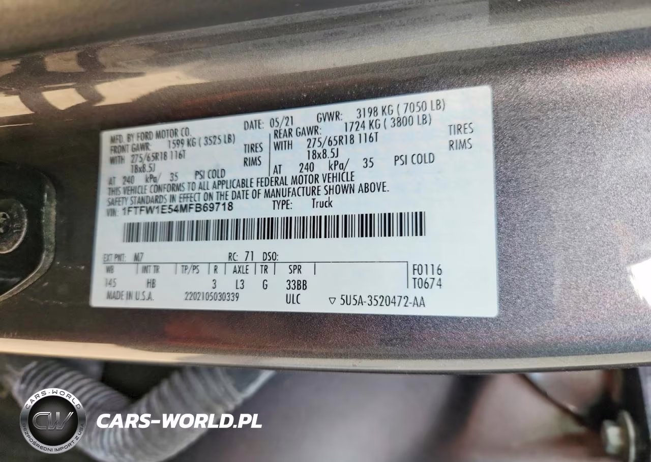 2021 Ford F150 Supercrew VIN:1FTFW1E54MFB69718 - 12