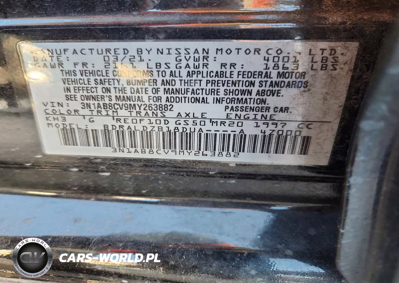 2021 Nissan Sentra Sv VIN:3N1AB8CV9MY263882 - 12