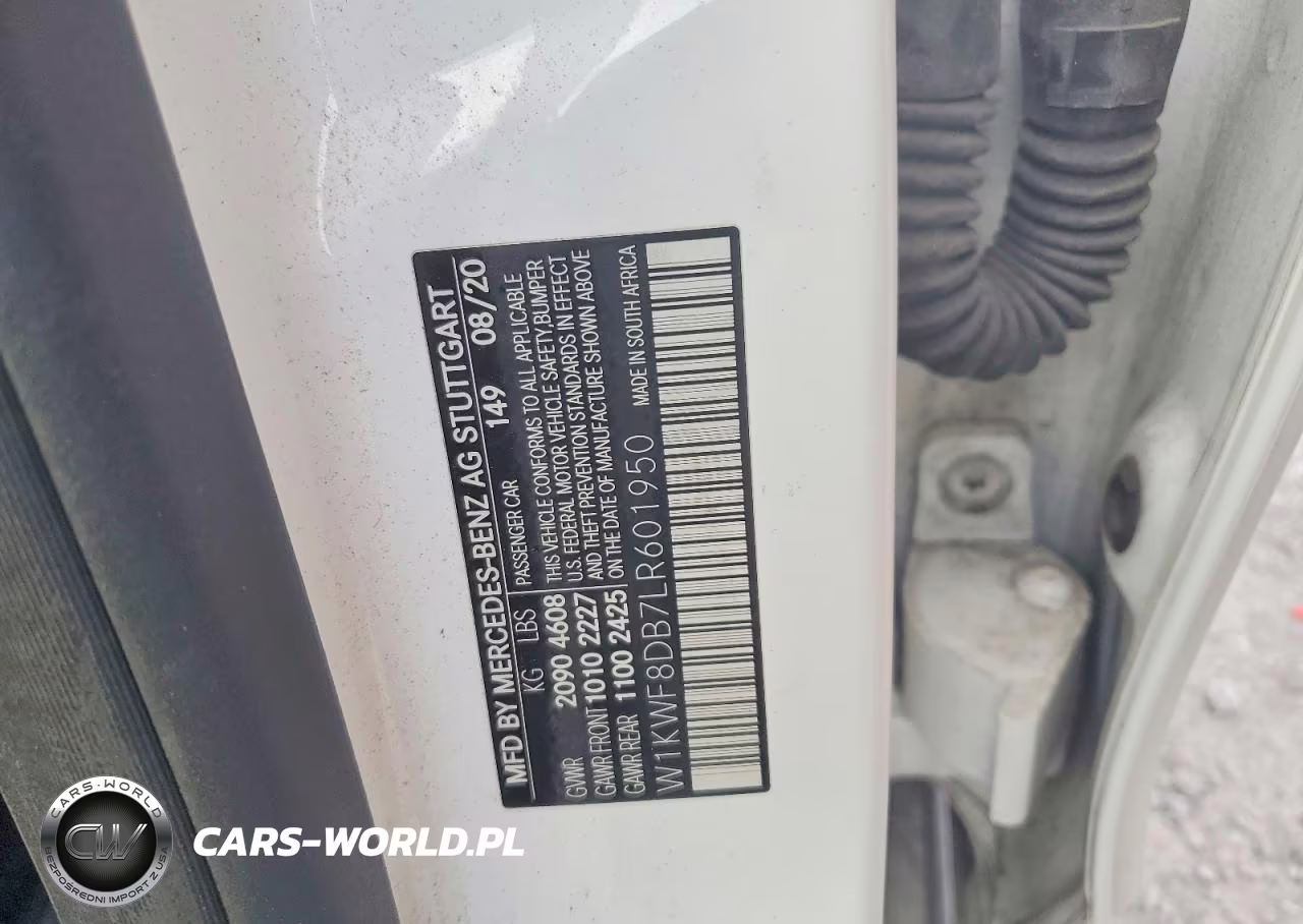 2020 Mercedes-Benz C 300 VIN:W1KWF8DB7LR601950 - 12