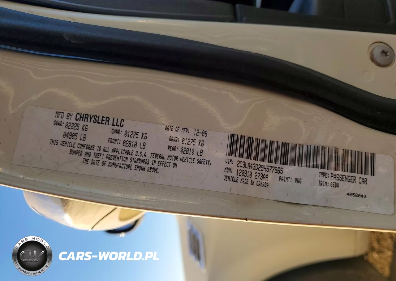 2009 Chrysler 300 Lx VIN:2C3LA43D29H577965 - 14
