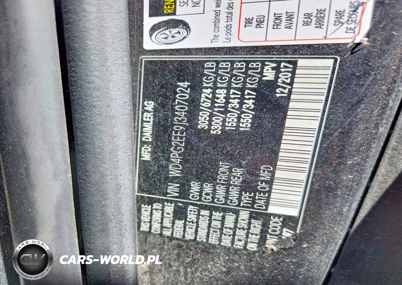 2018 Mercedes-Benz Metris VIN:WD4PG2EE9J3407024 - 13
