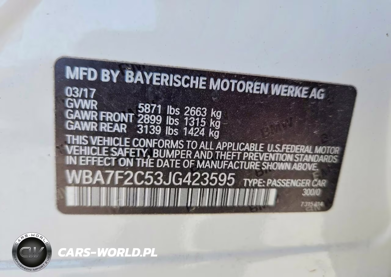 2018 BMW 750 Xi VIN:WBA7F2C53JG423595 - 12