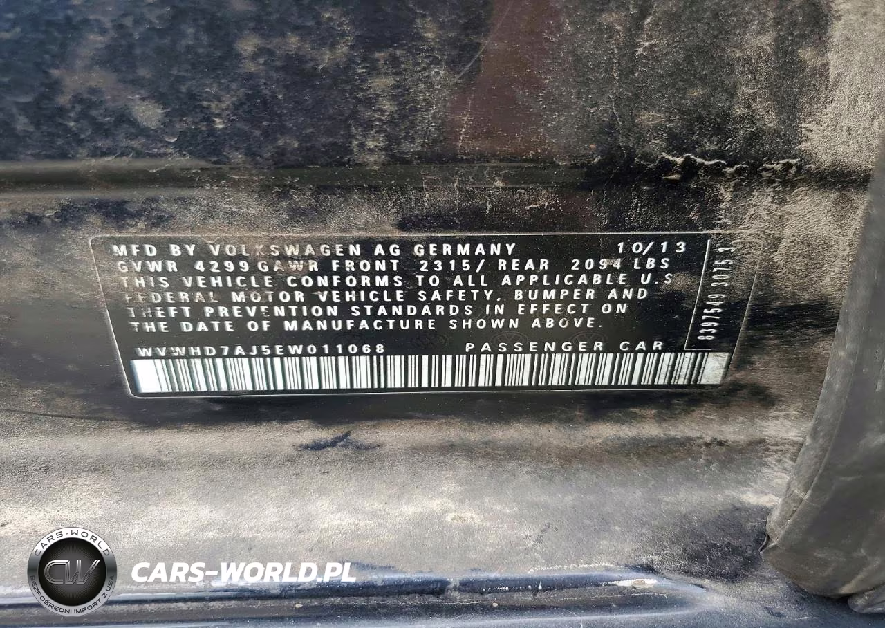 2014 Volkswagen Gti VIN:WVWHD7AJ5EW011068 - 12