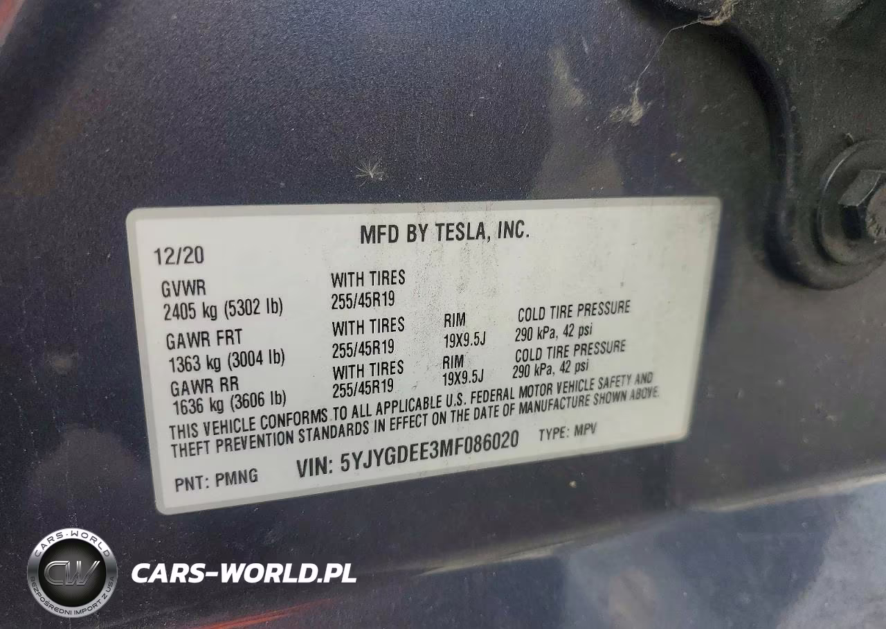 2021 Tesla Model Y VIN:5YJYGDEE3MF086020 - 12