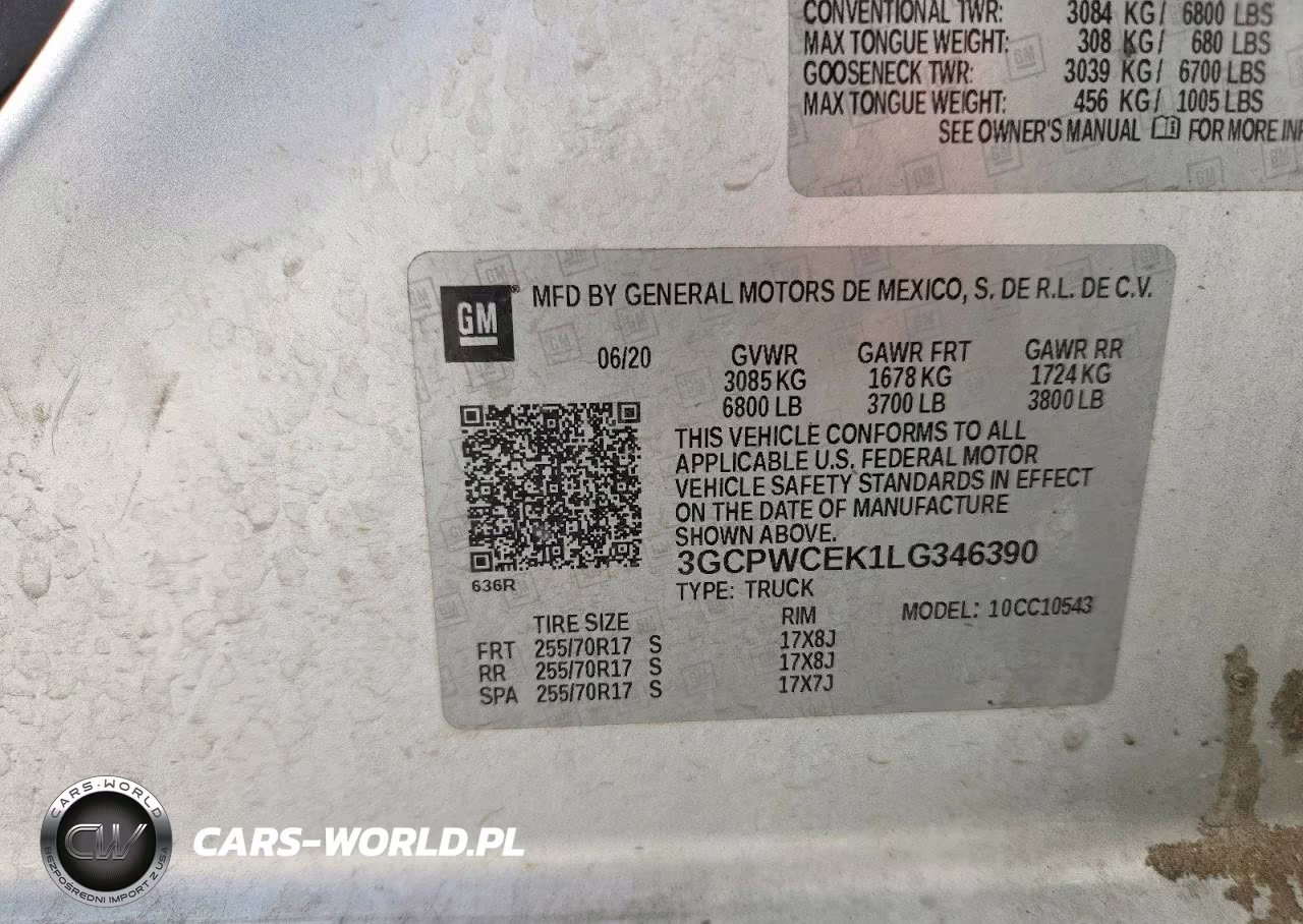 2020 Chevrolet Silverado C1500 Lt VIN:3GCPWCEK1LG346390 - 12