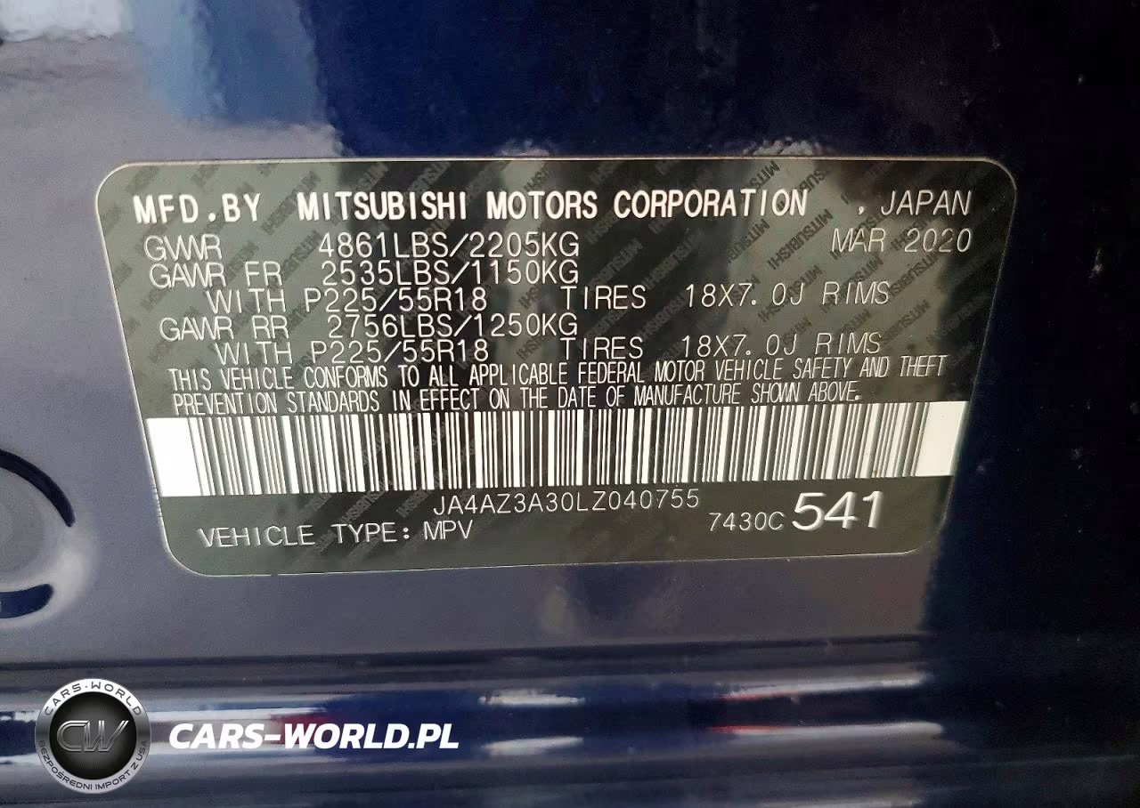 2020 Mitsubishi Outlander Se VIN:JA4AZ3A30LZ040755 - 13