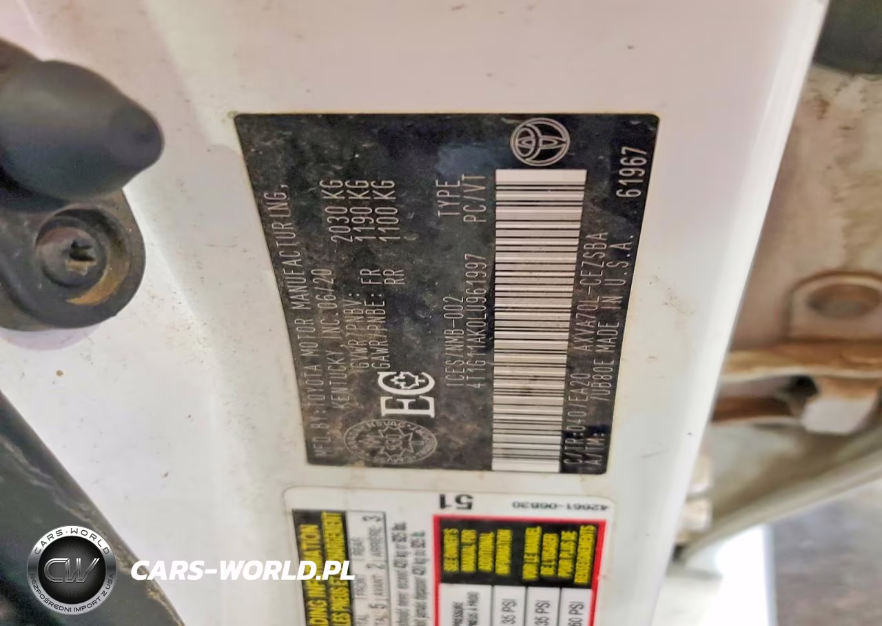 2020 Toyota Camry Se VIN:4T1G11AK0LU961997 - 12