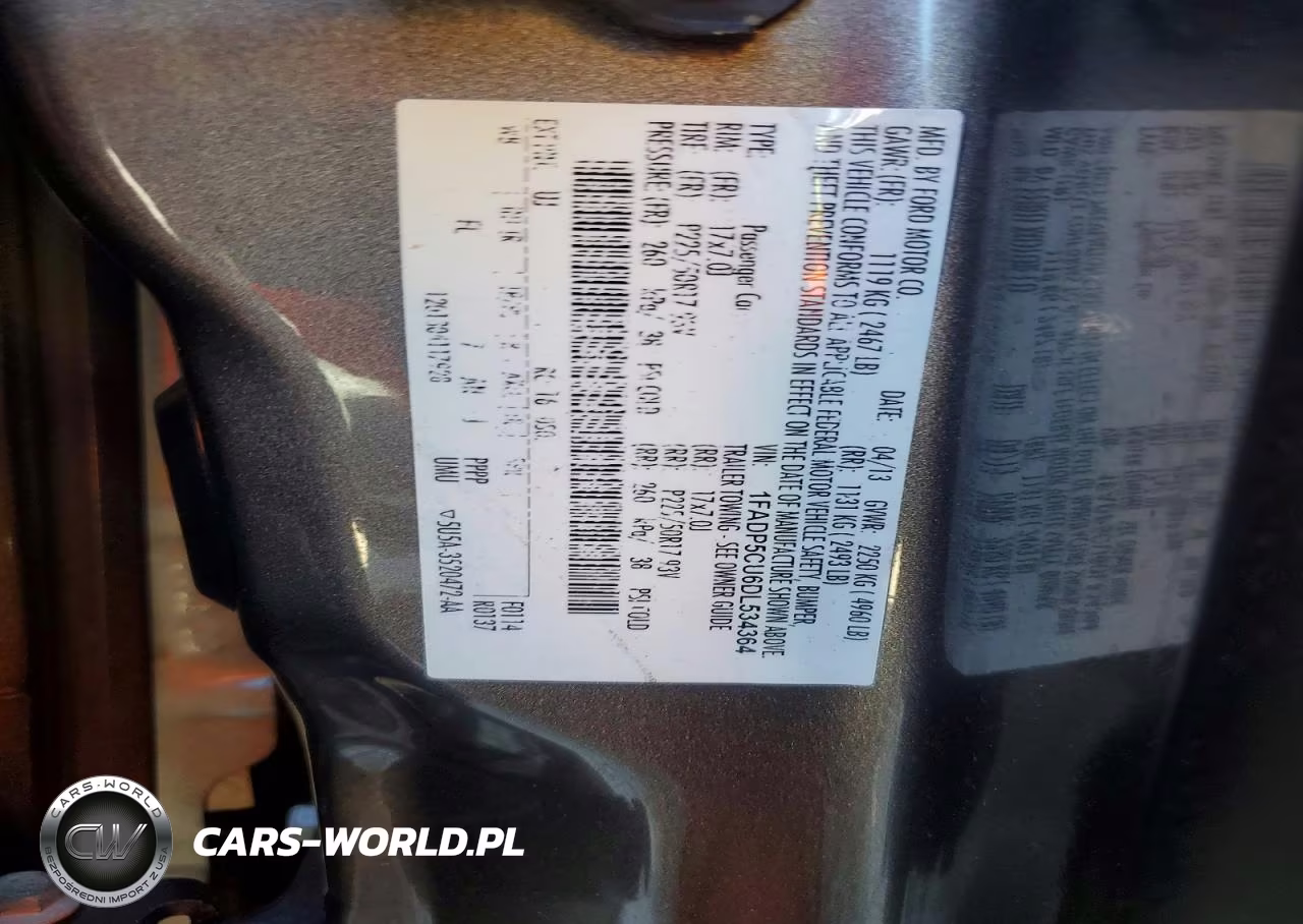 2013 Ford C-Max Premium VIN:1FADP5CU6DL534364 - 12