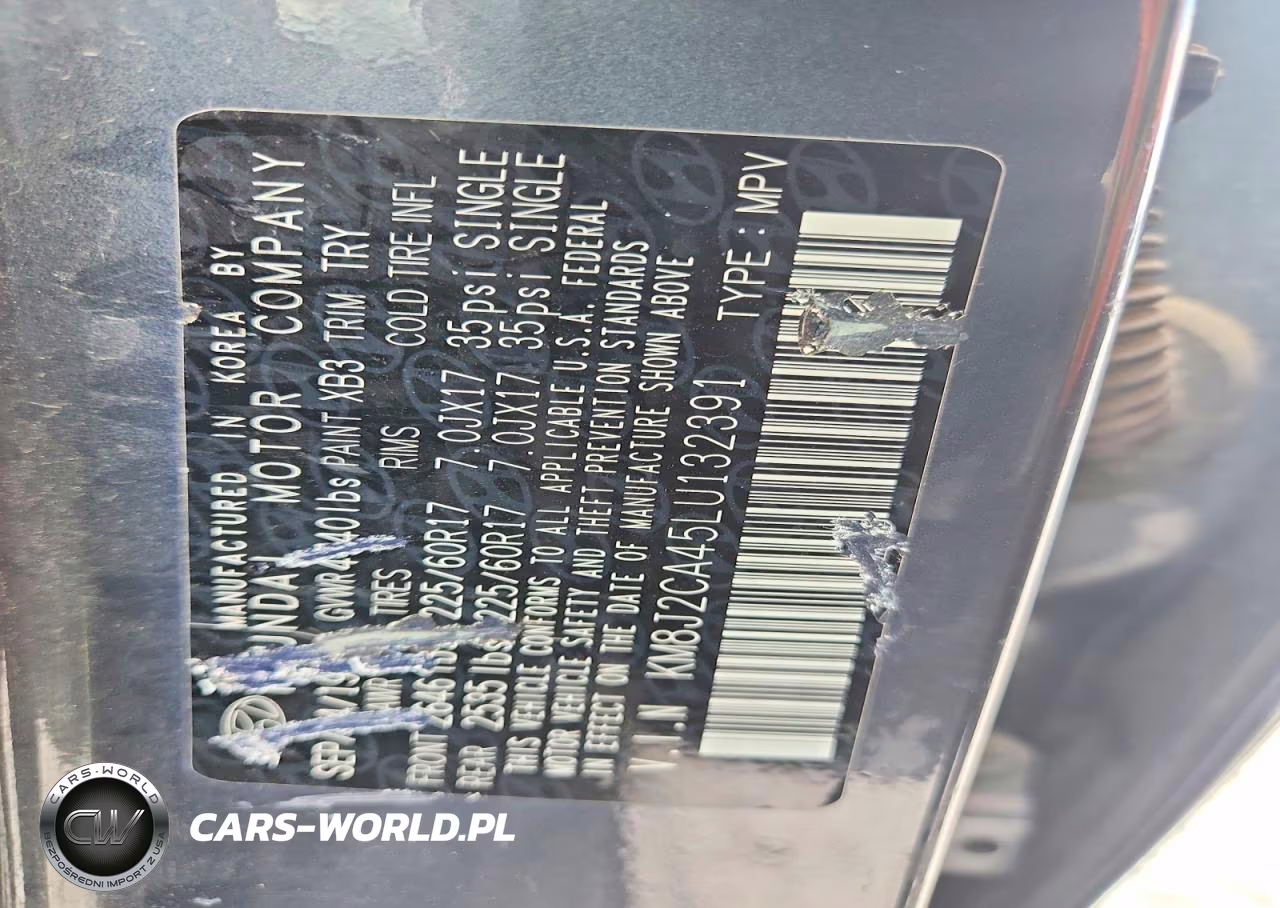 2020 Hyundai Tucson Se VIN:KM8J2CA45LU132391 - 13