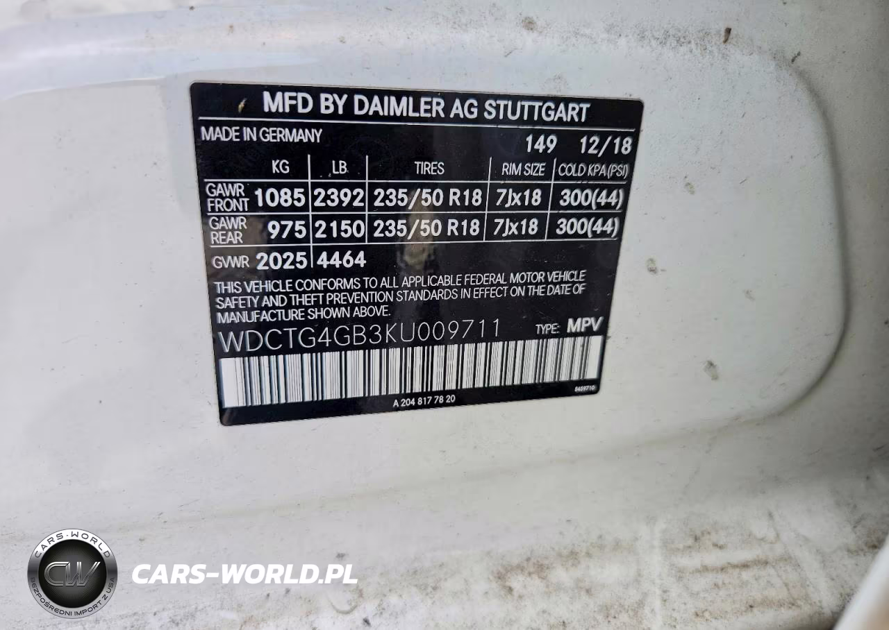 2019 Mercedes-Benz Gla 250 4Matic VIN:WDCTG4GB3KU009711 - 13