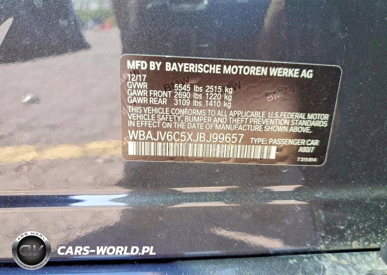 2018 BMW 640 Xigt VIN:WBAJV6C5XJBJ99657 - 13
