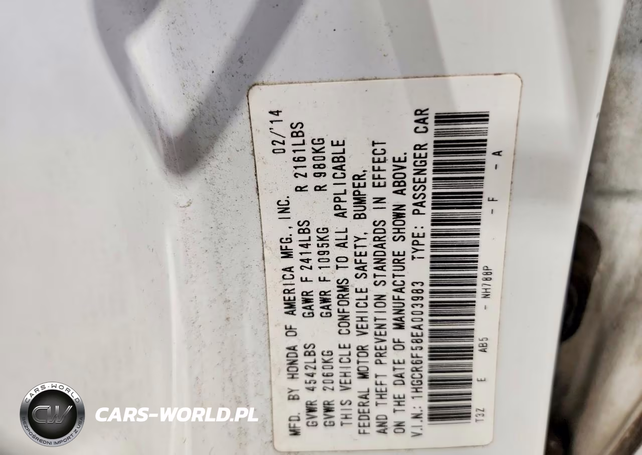 2014 Honda Accord Hybrid Exl VIN:1HGCR6F58EA003983 - 12