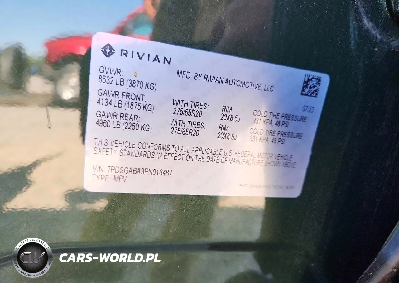 2023 Rivian R1S Adventure VIN:7PDSGABA3PN016487 - 13