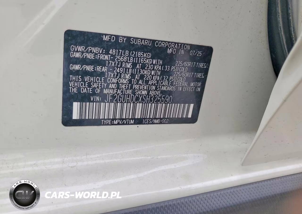 2025 Subaru Crosstrek Premium VIN:JF2GUHDCXSH325590 - 12